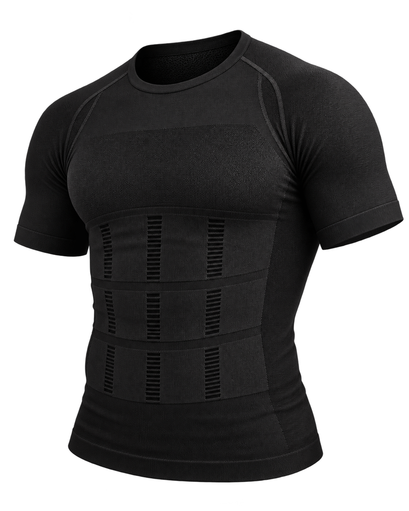 T-shirt de compression noir, vue du produit